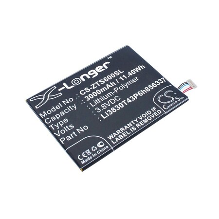 Bsc Preferred ZTE S6 Lux Mobile Phone Repl. Battery CS-ZTS600SL.2